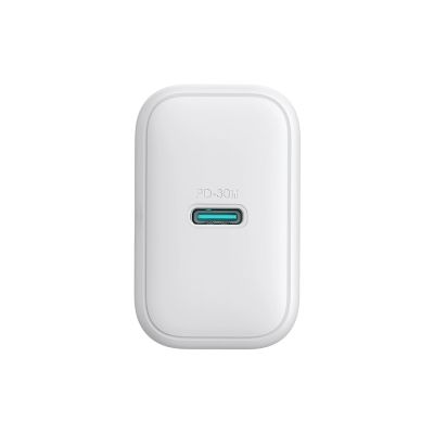 6. Joyroom JR-TCF24 USB-C PD 30W QC SFC Netzwerkladegerät – Weiß + 1 m USB-C-Kabel