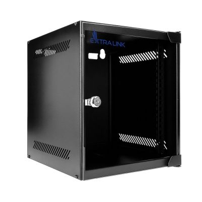 2. Extralink LITE 6U 10 280X310 Wand-Rackschrank Schwarz Freistehend/Wand-/Bodenrack Schwarz