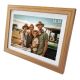 7. Denver-Fotorahmen mit FRAMEO 10,1" 16GB hellem Holz
