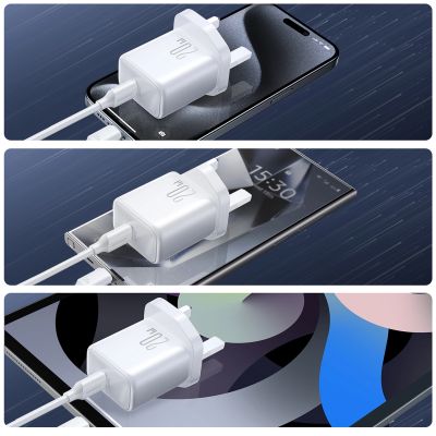 7. Joyroom JR-TCF20 PD 20W Wandladegerät (UK-Stecker) – Weiß