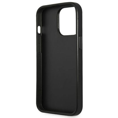 7. Guess Saffiano Triangle Logo Case für iPhone 13 Pro / 13 6.1" - Silber