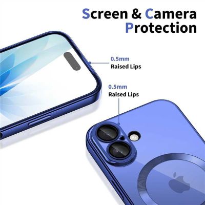3. Tech-Protect MagFlex MagSafe Hülle für iPhone 17 – Transparentes Marineblau