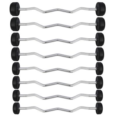 34. Gummierte Langhantel-/Curlstange 30 kg HMS GSL-30