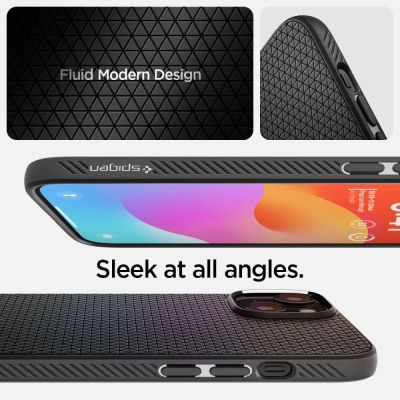11. Spigen Liquid Air Hülle für iPhone 15 Plus – Mattschwarz