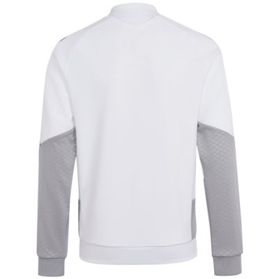 2. adidas Tiro 26 Competition Trainings-Sweatshirt für Kinder, Weiß und Grau, KA7716
