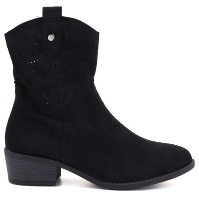 2. Damen-Ajour-Stiefeletten in Schwarz M.Daszyński MR2353-23