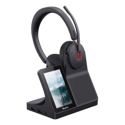 Yealink WH68 Workstation-Headset, kabelgebunden & kabellos, Kopfbügel, Anrufe/Musik, USB Typ-C, Bluetooth, Ladestation, Schwarz