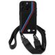 2. BMW M Edition Carbon Tricolor Lines & Strap Hülle für iPhone 16 Pro – Schwarz