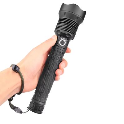 4. Wozinsky WLT-20W taktische Taschenlampe, 20 W, 2000 lm, CREE-Dioden, IP65, mit einstellbarem Lichtkegel – Schwarz