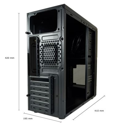 10. LC-Power LC-7041B-ON Computersicherungen & -halterungen Midi Tower Schwarz