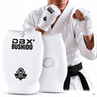 5. DBX-KM Weiße DBX Bushido Karate-Handschuhe