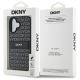 8. DKNY Texture Pattern Tonal Stripe Hülle für iPhone 16 – Schwarz