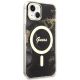 4. Guess, GUHMP14SHTMRSK iPhone 14 6,1" schwarz/schwarzes Hardcase Golden Marble MagSafe