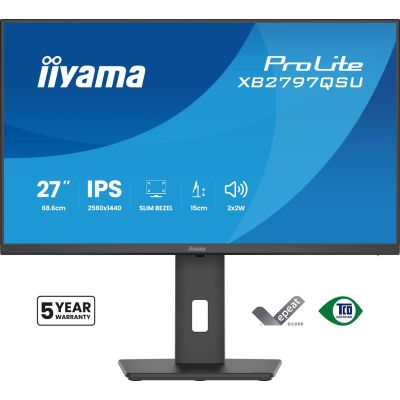 2. iiyama ProLite XB2797QSU-B1 Computermonitor 68,6 cm (27") 2560 x 1440 px Quad HD LED Schwarz