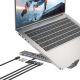 24. UNITEK Verstellbarer Laptopständer + Hub mit USB-C/A, HDMI 2.0, PD 100W