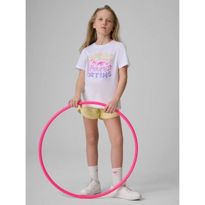 4. Mädchen-Baumwoll-T-Shirt 4F 4FJRSS26TTSHF3913-10S