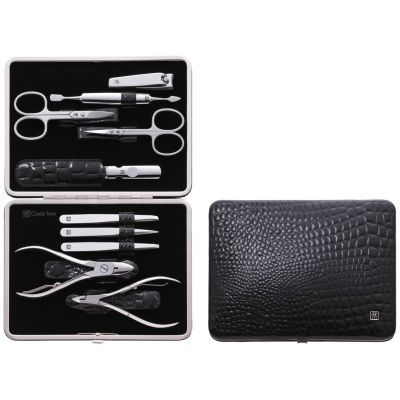 2. Zwilling Classic Inox Maniküre-Set – 10-teiliges Lederetui – Schwarz