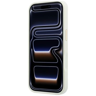 5. Guess Peony 4G MagSafe Hülle mit kleinem Logo für iPhone 17 Pro Max / 18 Pro Max – Beige