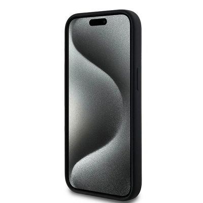 5. Karl Lagerfeld Silikon Karl&Choupette MagSafe Hülle für iPhone 15 Plus / 14 Plus – Schwarz