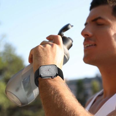 4. Tech-Protect Nylonmag-Armband für Apple Watch 4 / 5 / 6 / 7 / 8 / 9 / SE / Ultra 1 / 2 (42 / 44 / 45 / 49 mm) – Grün