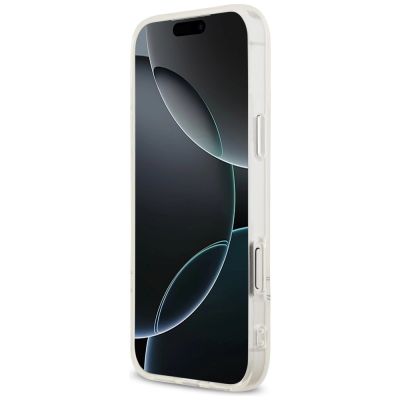 5. US Polo DH und Bottom Stripe Logo MagSafe Hülle für iPhone 17 Pro Max - Weiß