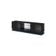 TV-Schrank QIU 200 MDF Hochglanz Schwarz/Hochglanz Schwarz