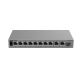 2. REYEE POE-SWITCH RG-ES211GS-P, 8 PORTS + 2 UPLINKS + 1 SFP