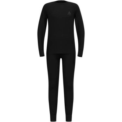 Odlo Set lang MERINO 200 KIDS Größe 116cm Schwarz