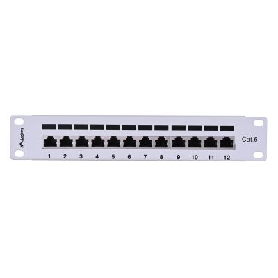 2. Patchpanel Lanberg PPF6-9012-S (1U; 10"; Kat. 6; FTP; 12xRJ-45)