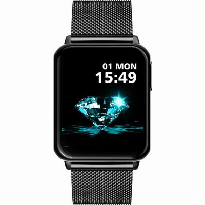 6. Smartwatch Gravity Weiß Schwarz 2 Armbänder GT17-8