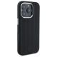 4. Mercedes MEHMP16L23SUVSK iPhone 16 Pro 6,3" schwarz/schwarz Hardcase Silikon Vertical Tonal Stripes MagSafe