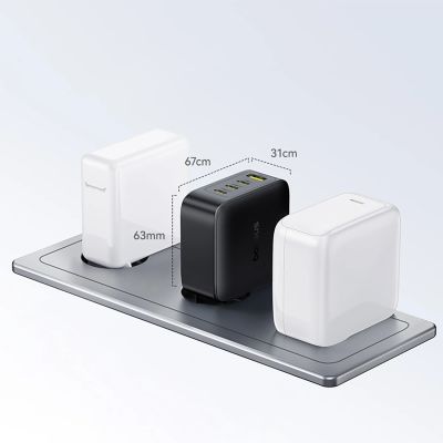 11. Baseus EnerFill FH11 GaN 140W Wandladegerät 3xUSB-C + 1xUSB-A - Schwarz