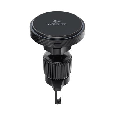 3. Acefast D33 Autohalterung mit Qi2 15W magnetischem Ladegerät für Lüftungsschlitze - Schwarz