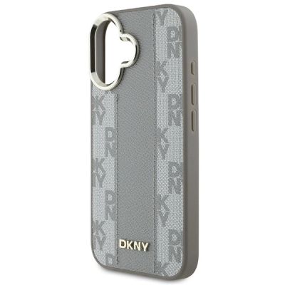 6. DKNY Checkered Pattern Magsafe-Hülle für iPhone 16 – Beige
