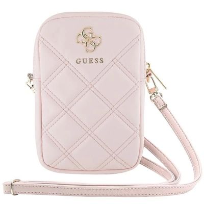 2. Guess Zip Quilted 4G-Tasche – Rosa