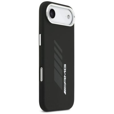 4. AMG Silikon-Übergröße-Rhombus-MagSafe-Hülle für iPhone Air – Schwarz