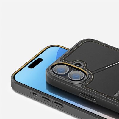 13. Dux Ducis Rafi II Mag-Hülle mit MagSafe für iPhone 16 – Schwarz
