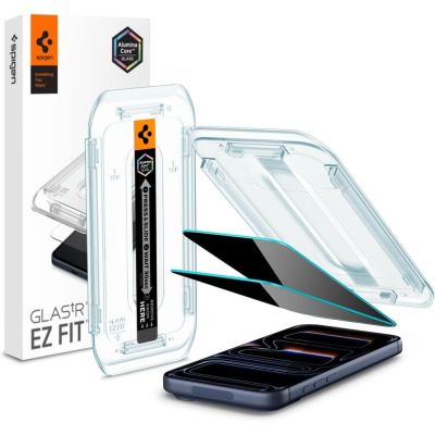 20. Spigen Glas.tR EZ Fit Privacy Tempered Glass für iPhone 16 Pro / 17 / 17 Pro - 2 Stk.