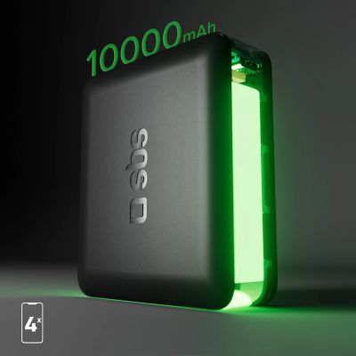 7. Powerbank SBS TEBB10000HDPD20K 10000 mAh mit Power Delivery - schwarz