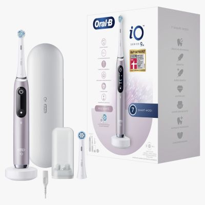 44. Oral-B iO Series 9 Zahnbürste mit Rosenquarz-Finish