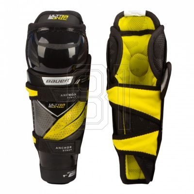 2. Bauer Ultrasonic Jr 1058520 Hockey Shin Guards