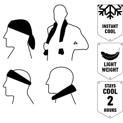 8. Kühlendes Sporthandtuch 90 x 30 cm, Umbro Rot