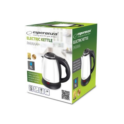 8. ESPERANZA Wasserkocher Parana 1,0 l Weiß EKK128W