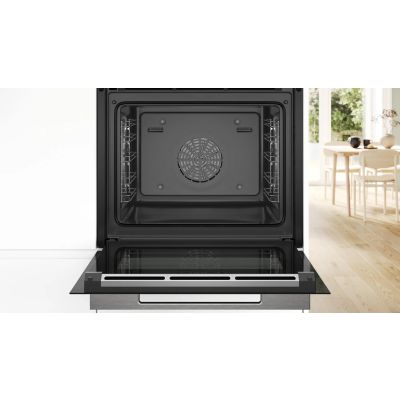3. BOSCH HBG7363B1 Einbaubackofen, 60 x 60 cm, schwarz, Home Connect