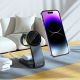 6. Tech-Protect QI15W-A28 induktives MagSafe 3in1 Ladegerät mit Ständer für Smartphone / Apple Watch / AirPods – Schwarz