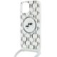 5. Karl Lagerfeld IML Crossbody Monogram Karl & Choupette Head MagSafe Hülle für iPhone 15 / 14 / 13 – Transparent
