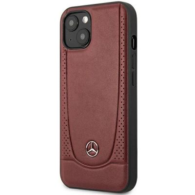 2. Mercedes Leder Urban Bengale Hülle für iPhone 13 / 14 / 15 - Burgunderrot