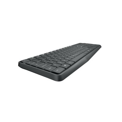 6. Logitech MK235 920-007931 Membran-Tastatur + Maus-Set (USB 3.0; grau; optisch)