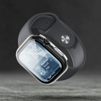 7. AmazingThing Radix Displayschutzfolie aus Glas mit Hülle für Apple Watch Series 11 46 mm – Transparent