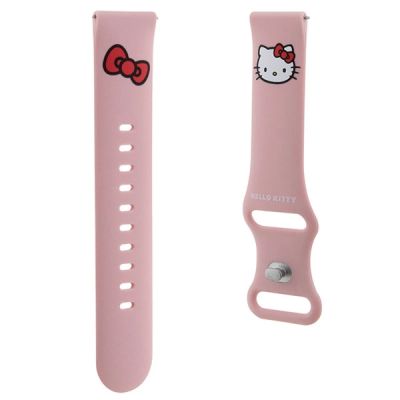 3. Hello Kitty Silikon-Katzenkopf-Universalband 20 mm – Rosa